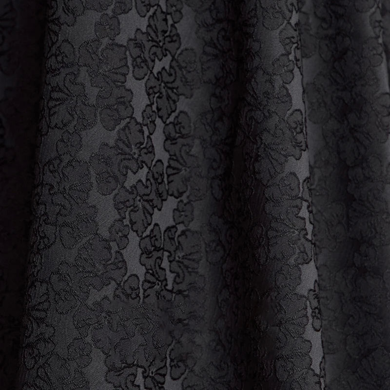 AMII Minimalism 2025 Autumn Black A-line Women Skirt Luxury Style Lace Elegant Elastic Waistband Offcial Lady Skirts 12523037