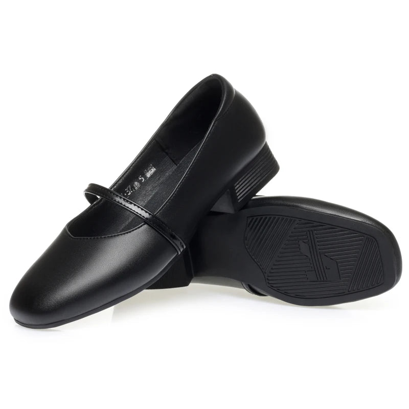 AIYUQI Female Mary Jane Shoes 2025 New Autumn Leather Women's Shoes Fashion Large Size Business Dress Shoes Women