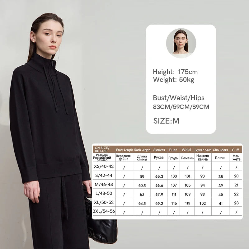 AMII Women's Sweater 2025 Autumn New Solid Versatile Top Female Turtleneck Casual Pullover Long Sleeve Women's Clothing 12523004