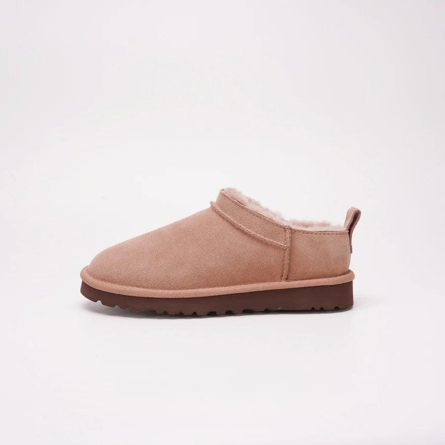 2025 Winter New Women's Fashionable Comfortable Casual Classic Mini Sheepskin Wool Integrated Snow Boots Short Cotton Shoes