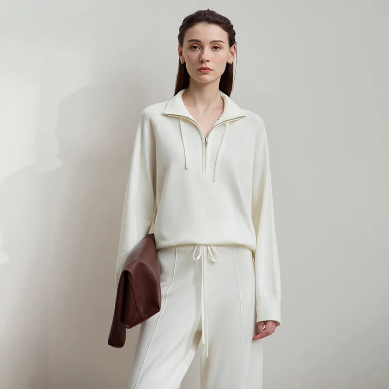 AMII Women's Sweater 2025 Autumn New Solid Versatile Top Female Turtleneck Casual Pullover Long Sleeve Women's Clothing 12523004