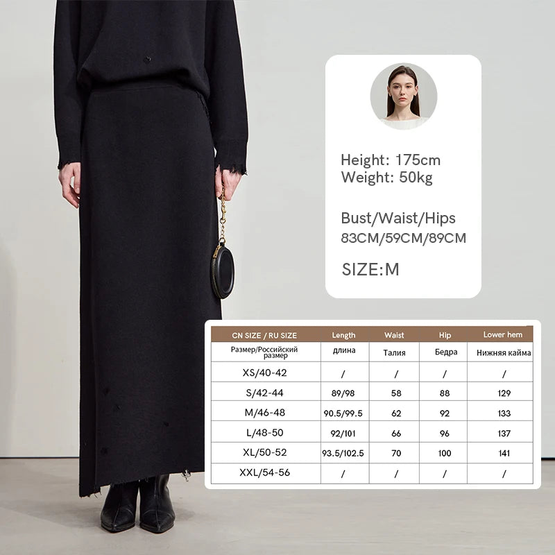 AMII Women's Skirt 2025 Autumn New Minimalist Solid Color Clothing Ladies Casual Versatile Long A-Line Skirts For Woman 12554006